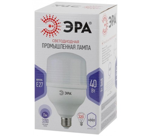 Лампа светодиодная LED 40Вт Е27 230В 6500К smd POWER  Б0027006  ЭРА