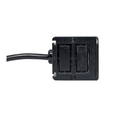 Встраиваемый настольный розеточный блок для крепления к столу, 10 модулей, C-Line, металлик  cl-vnbco-10-s  EKF