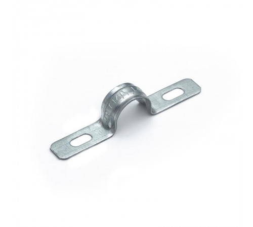 Скоба металлическая двухлапковая усиленная противопожарная СМДУ d14-15 мм (100 шт/уп) Промрукав  PR13.02411  Промрукав