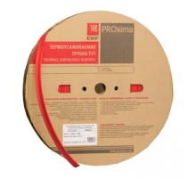 Термоусаживаемая трубка ТУТ нг 120/60 красная рулон PROxima  tut-120-r  EKF