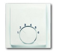 Плата центр. (накладка) для мех. терморегулятора (термостата) 1094 U, 1097 U, серия impuls, цвет белый бархат  1710-0-3922   2CKA001710A3922  ABB