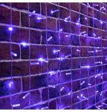 Гирлянда "Светодиодный Дождь" 2х6м, постоянное свечение, прозрачный провод, 230 В, диоды СИНИЕ, 1140 LED  235-173  NEON-NIGHT