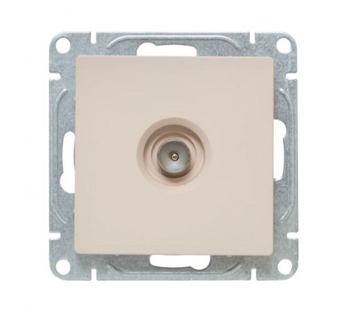 Механизм розетки TV, одиночная, кремовый Эпика  UP1-SOI-TV-1 EKF