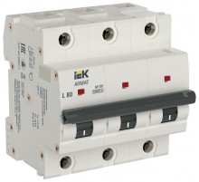 Автоматический выключатель трехполюсный M10H 3P L 80А ARMAT  AR-M10H-3-L080  IEK