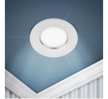 Светильник встраиваемый алюминиевый  KL107 WH/SL MR16 GU5.3 белый серебро  Б0061096  ЭРА