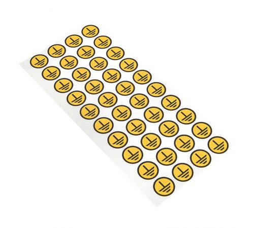 Знак круглый "земля" (1шт) (d20мм) PROxima  an-1-04  EKF