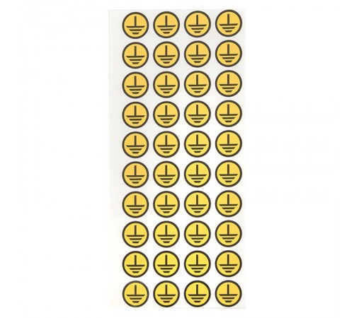 Знак круглый "земля" (1шт) (d20мм) PROxima  an-1-04  EKF