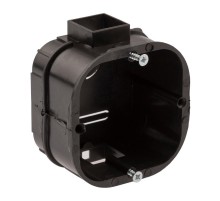 Коробка установочная усиленная для твердых стен саморезы стыковочн узлы черн IP20 KUTS-60-60-43-s-black  Б0052723  ЭРА