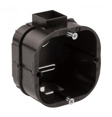 Коробка установочная усиленная для твердых стен саморезы стыковочн узлы черн IP20 KUTS-60-60-43-s-black  Б0052723  ЭРА