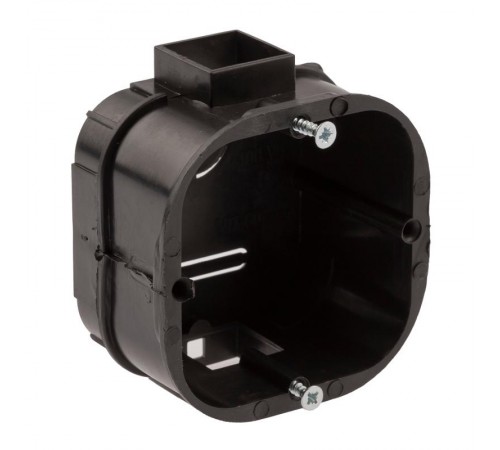 Коробка установочная усиленная для твердых стен саморезы стыковочн узлы черн IP20 KUTS-60-60-43-s-black  Б0052723  ЭРА