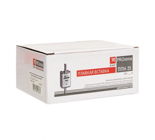 Плавкая вставка ППН-35 250/ 40А габарит 1  fus-35/250/40  EKF