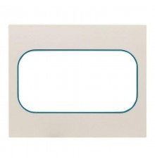 Стокгольм Рамка для розетки 2-местная белая с линией цвета синий EKF PROxima  EYM-G-302-30  EKF