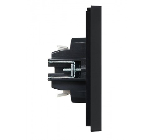 FORTE&PIANO Выключатель 1-клавишный 10А FP101 черный  FP-V10-0-10-1-K02  IEK