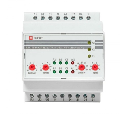 Контроллер АВР на 2 ввода с секционированием AVR-3 EKF PROxima  rel-avr-3  EKF