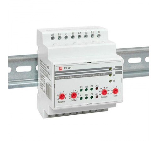 Контроллер АВР на 2 ввода с секционированием AVR-3 EKF PROxima  rel-avr-3  EKF