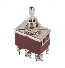 Тумблер 250V 15А (6c) (ON)-OFF-(ON) двухполюсный  36-4172  REXANT