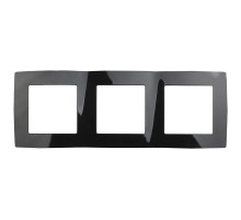 Рамка на 3 поста 12-5003-06  ,  чёрный  Б0014766  ЭРА