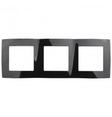 Рамка на 3 поста 12-5003-06  ,  чёрный  Б0014766  ЭРА