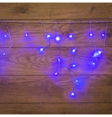 Гирлянда Айсикл (бахрома) светодиодный, 1,8 х 0,5 м, прозрачный провод, 230 В, диоды синие  255-013  NEON-NIGHT