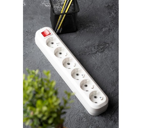 Колодка 6 гнезд 16А 3,5кВт c выкл. с/з Эксперт EKF PROxima  AKB16-6i  EKF