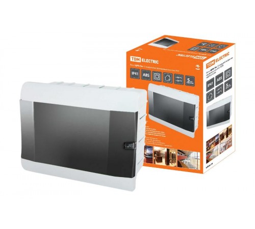 Бокс пластиковый встраиваемый ЩРВ-Пм-12 модулей IP41  SQ0902-0104  TDM