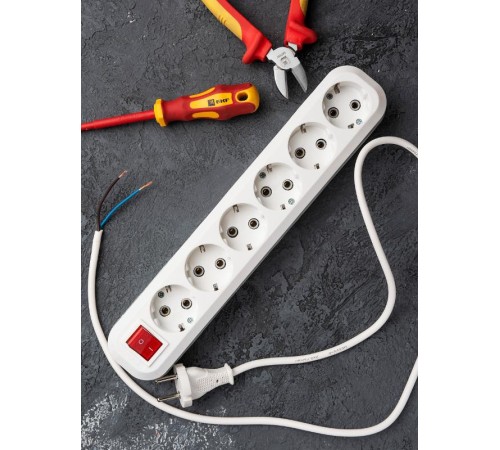 Колодка 6 гнезд 16А 3,5кВт c выкл. с/з Эксперт EKF PROxima  AKB16-6i  EKF