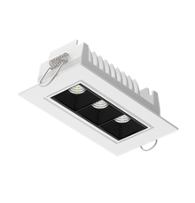 Светильник светодиодный DL-STELLAR встраиваемый поворотный 120x62x45mm 8W 3000K 34град белый  V1-R0-00408-10L25-2000830  VARTON