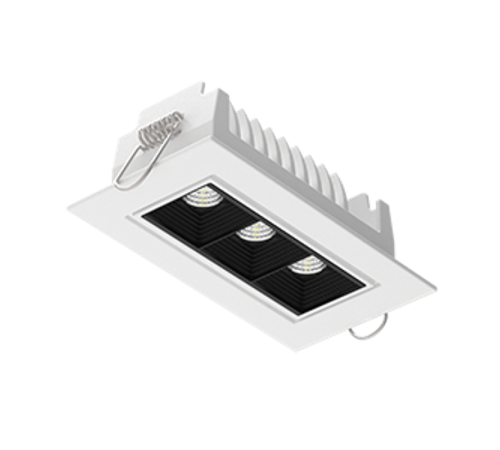 Светильник светодиодный DL-STELLAR встраиваемый поворотный 120x62x45mm 8W 4000K 34град белый  V1-R0-00408-10L25-2000840  VARTON