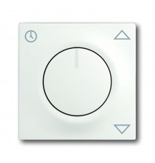 Плата центральная (накладка) для комфортного механизма жалюзи 6419 U, серия impuls, белый бархат  6430-0-0377   2CKA006430A0377  ABB