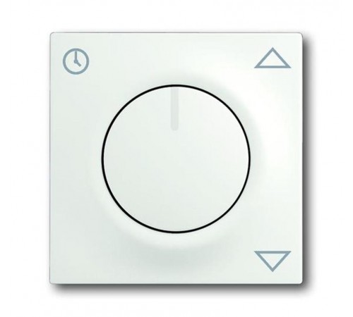 Плата центральная (накладка) для комфортного механизма жалюзи 6419 U, серия impuls, белый бархат  6430-0-0377   2CKA006430A0377  ABB