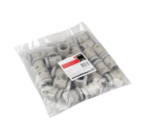 Коннектор для гофрированной трубы (25мм.) (25шт.) Plast EKFPROxima  kn-t-25  EKF