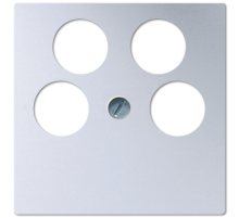 Крышка для SAT-TV-розетки с 4-мя гнездами; алюминий A561-4SAT2AL Jung