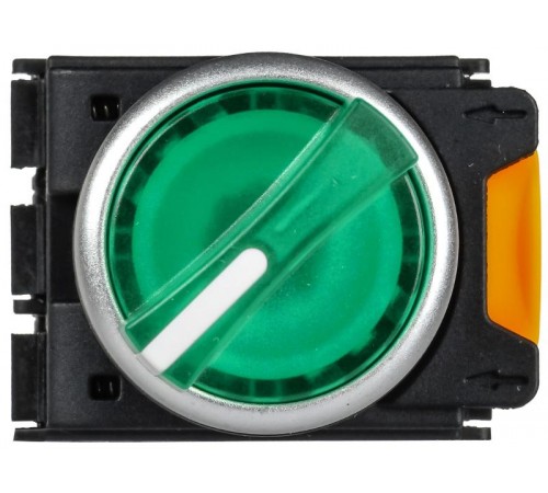 Переключатель с подсв. 2 полож. 1NO+1NC зелёный MASTER  MI-SW60-11XD-3-14-2-K06  IEK