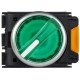 Переключатель с подсв. 2 полож. 1NO+1NC зелёный MASTER  MI-SW60-11XD-3-14-2-K06  IEK