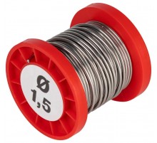 Припой  для пайки ПОС 61 проволока  1.5 мм катушка 100 гр   Б0061079  ЭРА