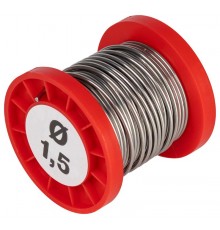 Припой  для пайки ПОС 61 проволока  1.5 мм катушка 100 гр   Б0061079  ЭРА