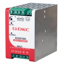 Источник питания "HEAVY POWER", трехфазный, 720Вт, 30А, 24В  XCSG720C  DKC