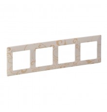 Valena LIFE Ампир бежевый Рамка 4-ая  754114  Legrand