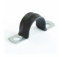 Скоба металлическая двухлапковая с полимерным покрытием СМД-П d16-17 мм (100 шт/уп)  PR08.6014  Промрукав