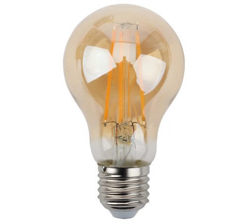Лампа светодиодная F-LED A60-13W-827-E27 gold (филамент, груша золот., 13Вт, тепл, Е27)  Б0044091  ЭРА