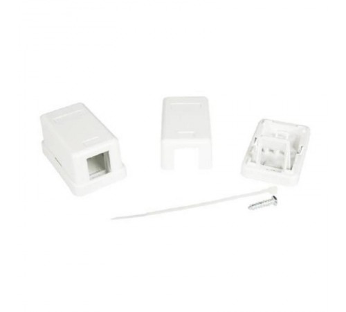 Универсальная розетка, 1 порт  для модулей Keystone (для модулей форм-фактора A10)  RNW1WH  DKC