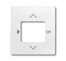 Плата центральная (накладка) для таймера 6455, 6456, серия impuls, цвет белый бархат  6430-0-0380   2CKA006430A0380  ABB