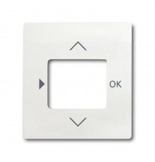 Плата центральная (накладка) для таймера 6455, 6456, серия impuls, цвет белый бархат  6430-0-0380   2CKA006430A0380  ABB