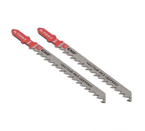 Пилки для электролобзика T101D (чистовой рез по дереву)(SK5)(2 шт)  pl-t101d-2  EKF