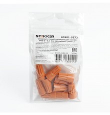 LD501-5573 Соединительный изолирующий зажим СИЗ-3 - 5,5 мм2, оранжевый (DIY упаковка 10 шт)  39342  STEKKER