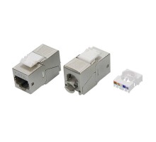Модуль  Keystone RJ45 CAT6 экранированный(STP), 90 градусов, серебристый(форм-фактор S19)  RNK6F90TL  DKC