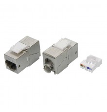 Модуль  Keystone RJ45 CAT6 экранированный(STP), 90 градусов, серебристый(форм-фактор S19)  RNK6F90TL  DKC