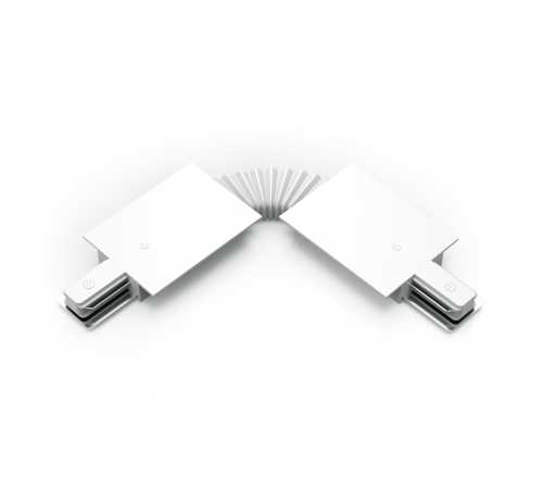 Коннектор для встраиваемого шинопровода осветительного гибкий (I) белый  TR142  Gauss