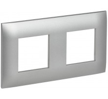 SKANDY Рамка 2-мест. SK-F02S сереб.  SK-M22-K23  IEK