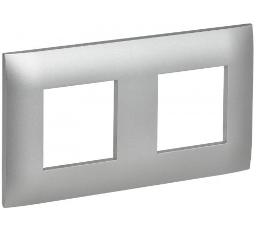 SKANDY Рамка 2-мест. SK-F02S сереб.  SK-M22-K23  IEK